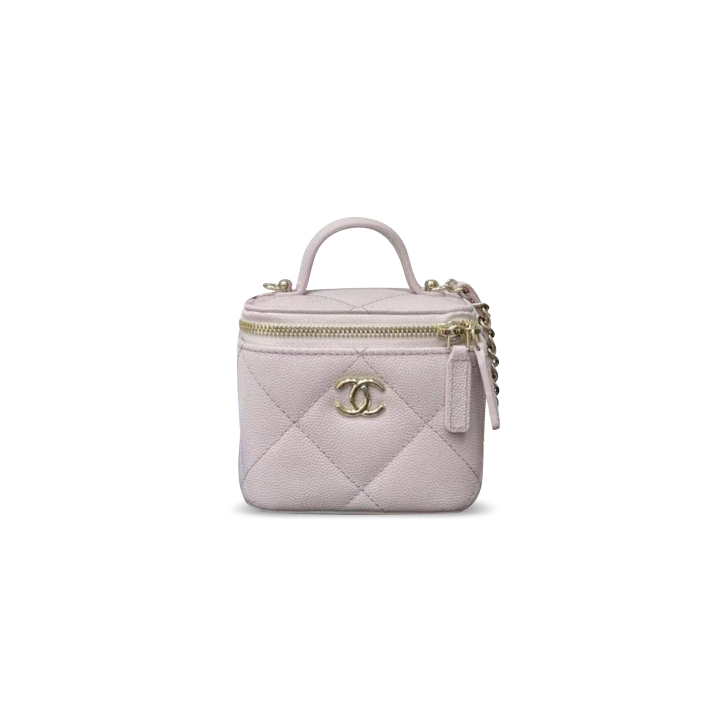 CHANEL 25K CAVIAR LEATHER MINI VANITY CASE AP4934 (11*8.5*7cm)